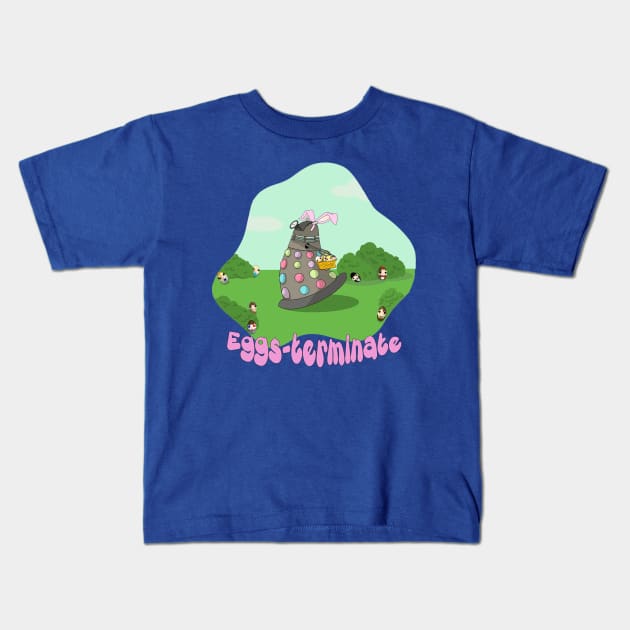 Dalek EggsTerminate Dr. Who Kids T-Shirt by NatalieMParker